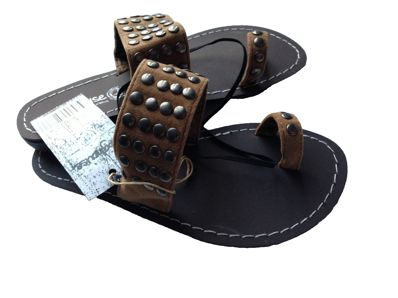 BNWT Little Girls Sz 11 Smart Tan Rivers Doghouse Bronze Studded Sandals RRP $30