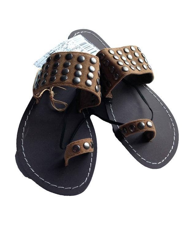 BNWT Little Girls Sz 11 Smart Tan Rivers Doghouse Bronze Studded Sandals RRP $30