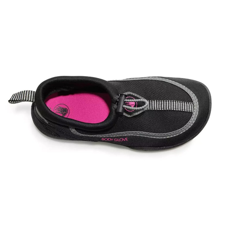 Body Glove Girls Water Shoes Size 2 Black Neon Pink Riptide III Sports New