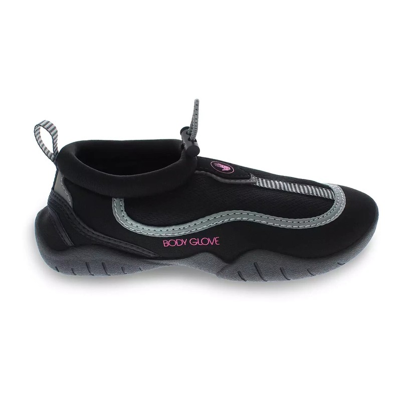 Body Glove Girls Water Shoes Size 2 Black Neon Pink Riptide III Sports New