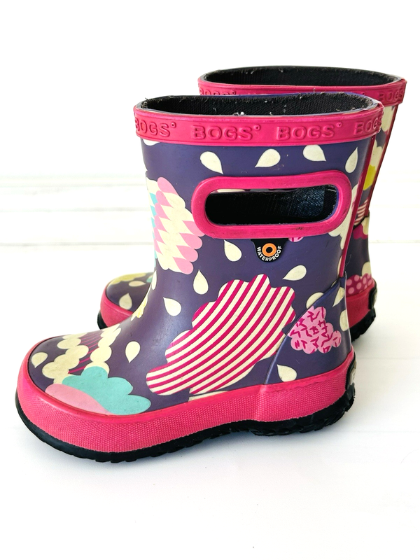 Bogs Baby Skipper Cloud Boots Infant Girls Size 6 Waterproof Pink Rainboots