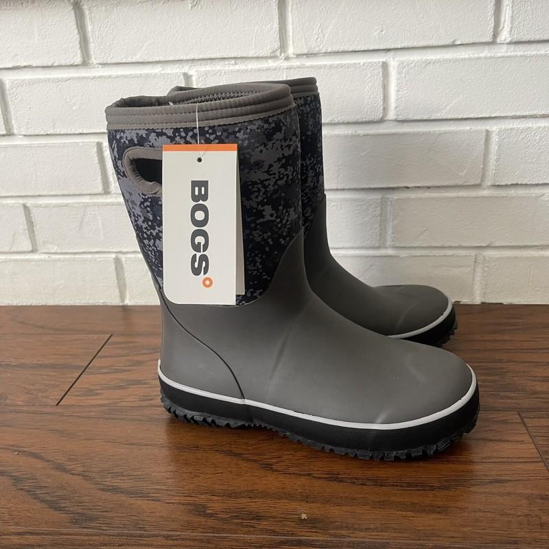 BOGS Grasp Camo Gray Boys Youth Kids Classic Waterproof Rain Winter Boot CHOOSE