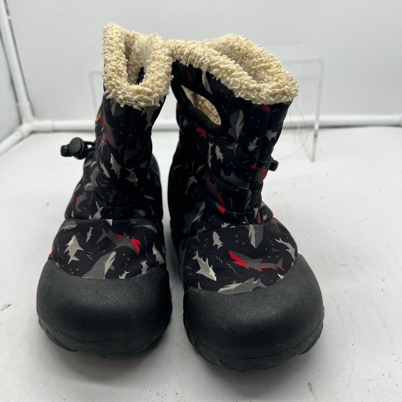 Bogs Snow Boots Kids Toddler 12 B Moc Pull On Winter Sharks