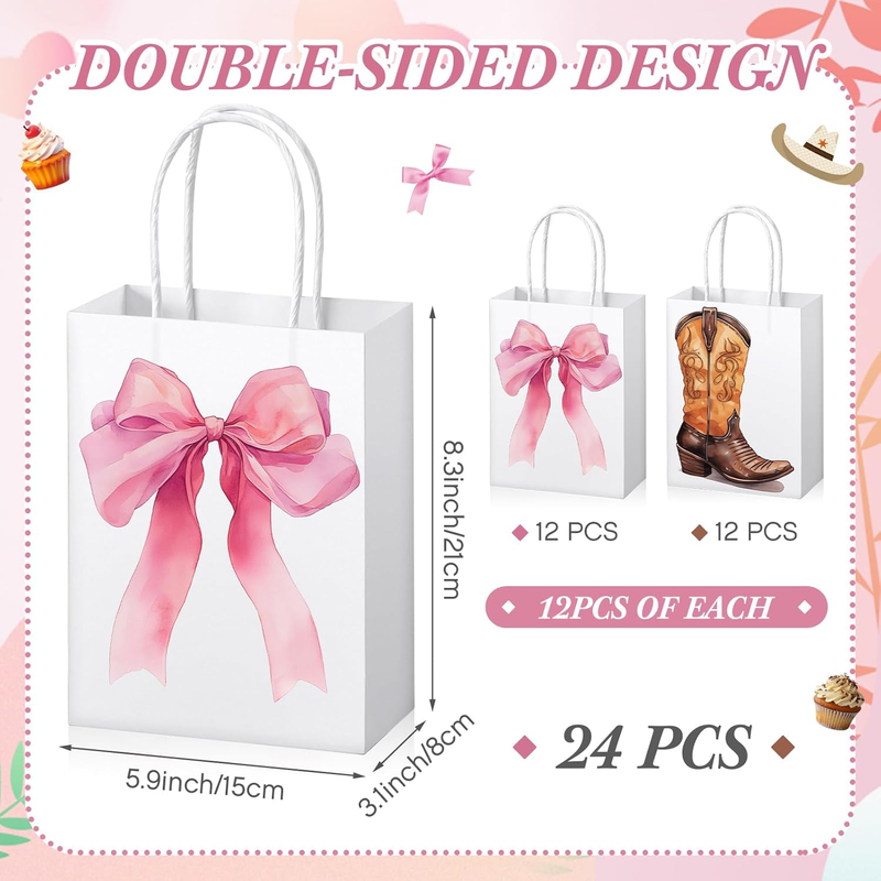 Boots Or Bows Gender Reveal Decorations 24 Pcs Boots Or Bows Gender Reveal Pape