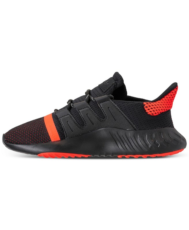 Boy's Adidas Tubular Dusk J B22487 "Solar Red" "Burrito Tongue"