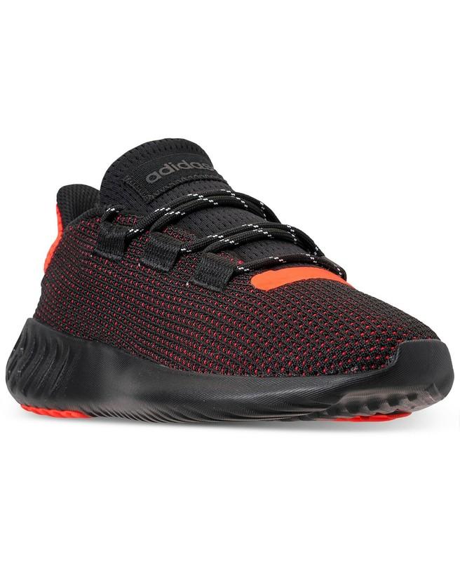 Boy's Adidas Tubular Dusk J B22487 "Solar Red" "Burrito Tongue"