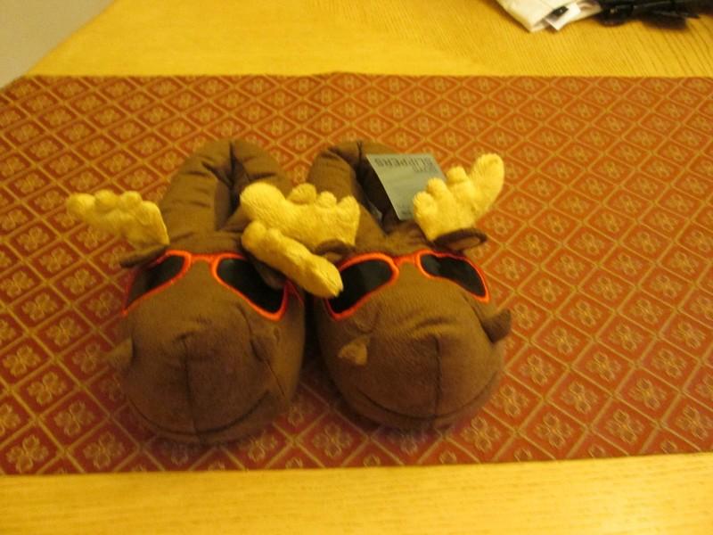 BOY'S MOOSE SLIPPERS SIZE 13/1 NEW