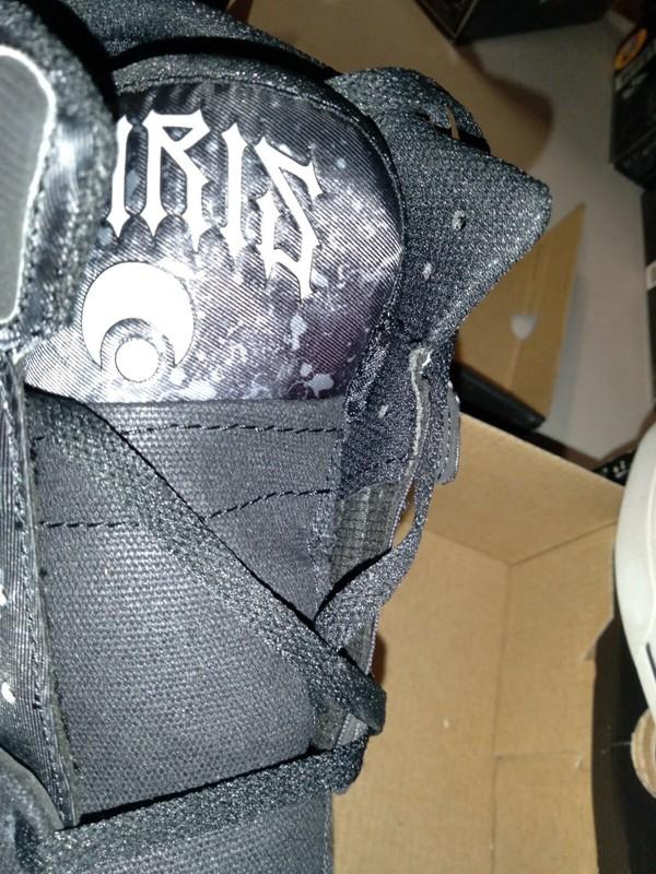 Boy's Osiris Clone Huit Alien Black Lace Up Skate Skater Sneakers Shoes Sz 1☆193