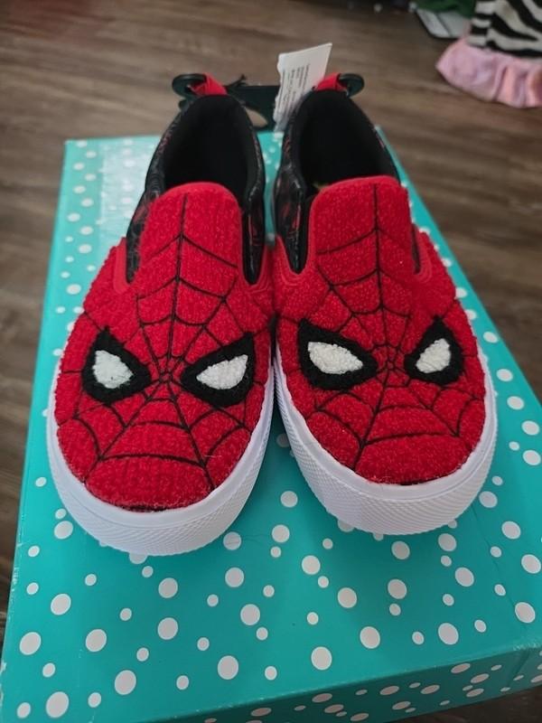 Boy Spiderman Shoes Size 2 Marvel