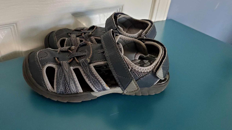 Boys 3 Sonoma Hiking Camping Water Sandals Navy Gray