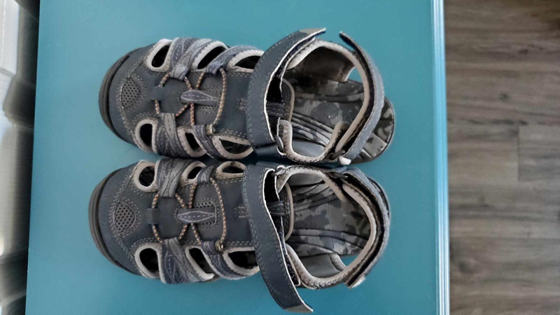 Boys 3 Sonoma Hiking Camping Water Sandals Navy Gray