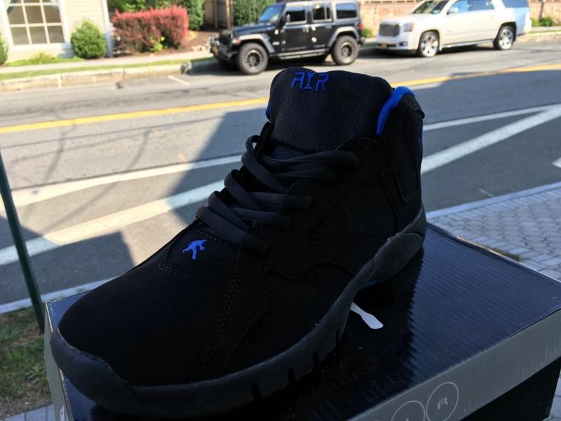 Boys AIR Black & Blue Back To School Athletic Sports Sneakers Style A888