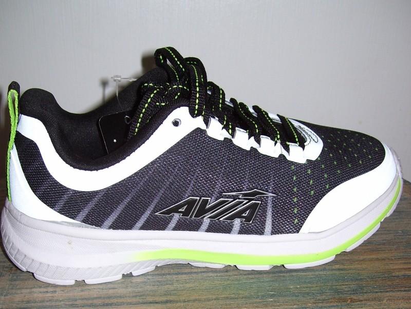 Boys AVIA AVI-Maze 2.0 Reflective Silver Black Green Sneakers Sz 2 Or 4
