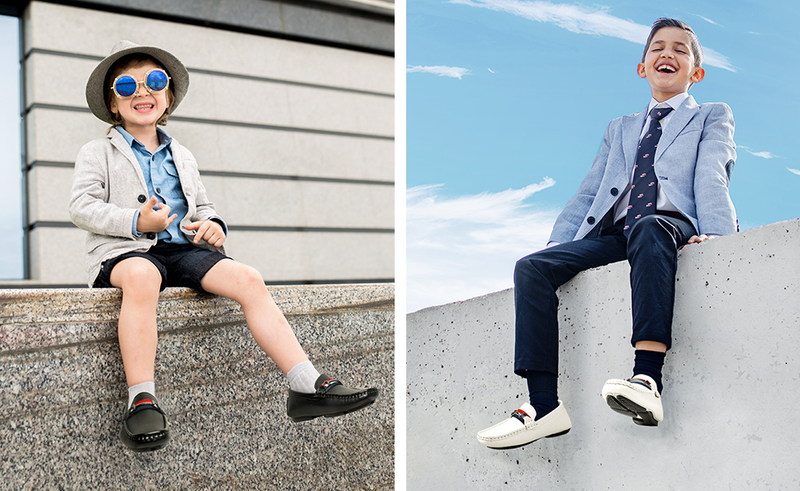 Boys Formal Dress Shoes Comfortable Slip On Loafer Shoes Slip-On Hot