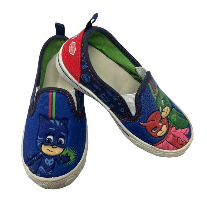 Boys/Girls Canvas Slip On Sneakers from PJ Masks - Size 10