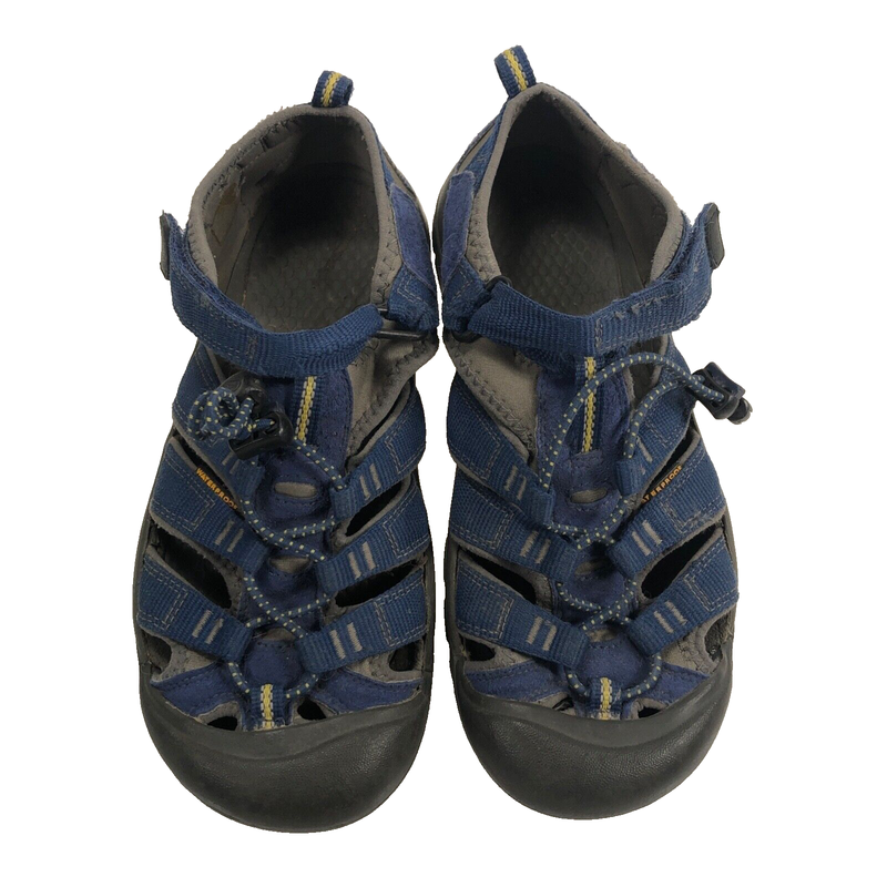 Boys KEEN Sandals Size 5 Youth 23.6 CM Excellent Condition Blue Adjustable EUC