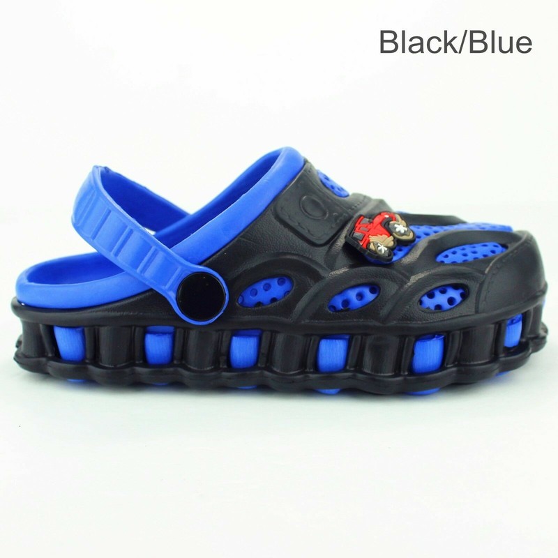 Boys Kids Garden Clogs Shoes Toddler Slip-On Casual Two-tone Slipper Sandals
