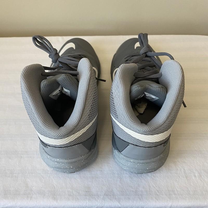 Boys Nike Prime Hype DF II (GS) Cool Grey/White Wolf Grey-Black - Size 7Y