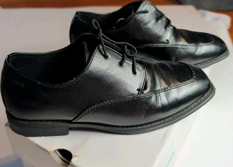 Boys Size 5M Black Dress Shoes Tie Lace-up Formal Wedding Sonoma Goods For Life
