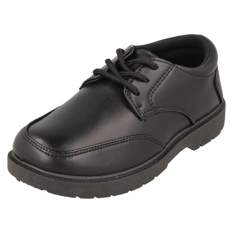 Boys Spot On Lace Up Formal/School Shoes 'N1r160'