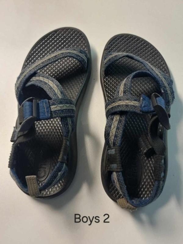 Boys Sz 2 Chaco Kids Blue Pull-Buckle Sport Sandals