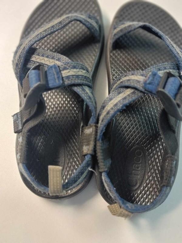 Boys Sz 2 Chaco Kids Blue Pull-Buckle Sport Sandals