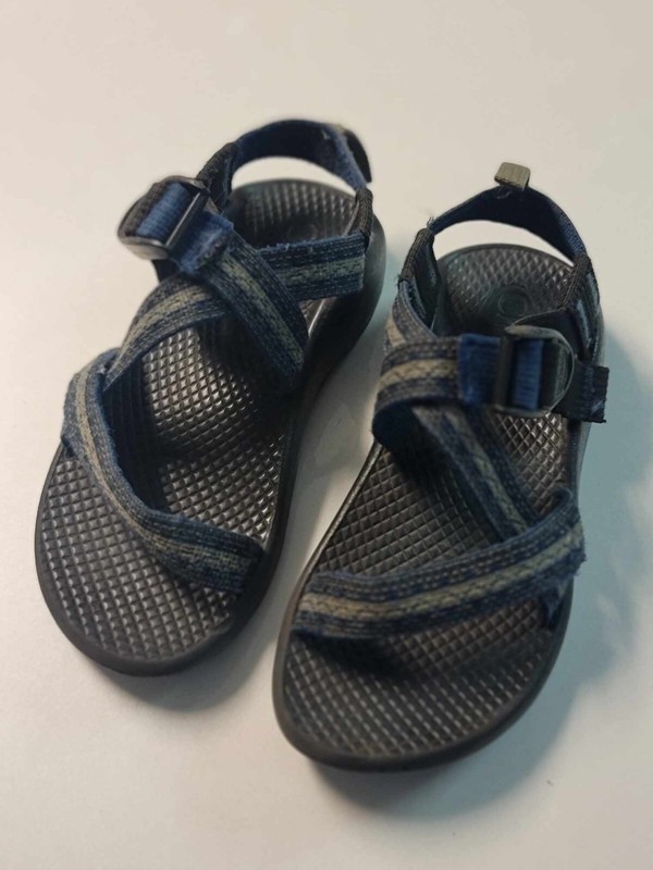 Boys Sz 2 Chaco Kids Blue Pull-Buckle Sport Sandals