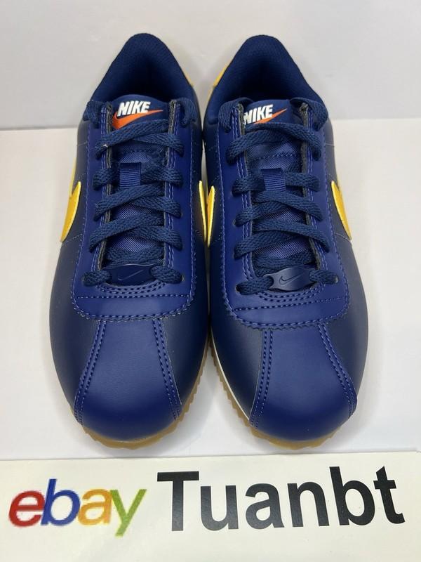 BRAND NEW Nike Cortez GS Youth Shoes Midnight Navy/Gold/Gum DM0950-401