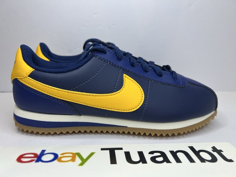 BRAND NEW Nike Cortez GS Youth Shoes Midnight Navy/Gold/Gum DM0950-401