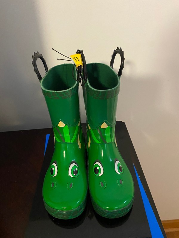 BRAND NEW TODDLER BOYS SIZE 11/12 MEMBER'S MARK RAIN BOOTS
