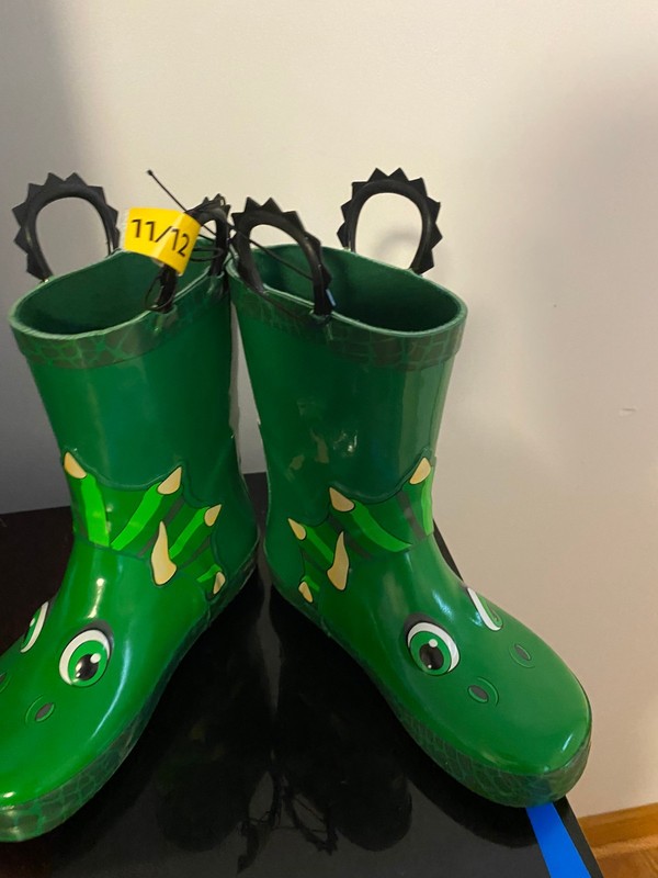 BRAND NEW TODDLER BOYS SIZE 11/12 MEMBER'S MARK RAIN BOOTS