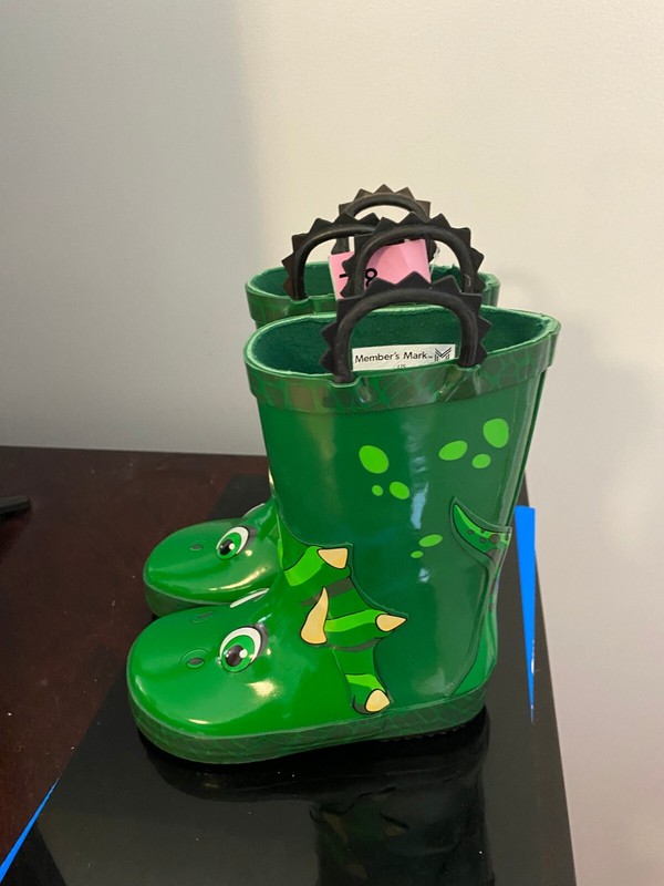BRAND NEW TODDLER BOYS SIZE 7/8 MEMBER'S MARK RAIN BOOTS