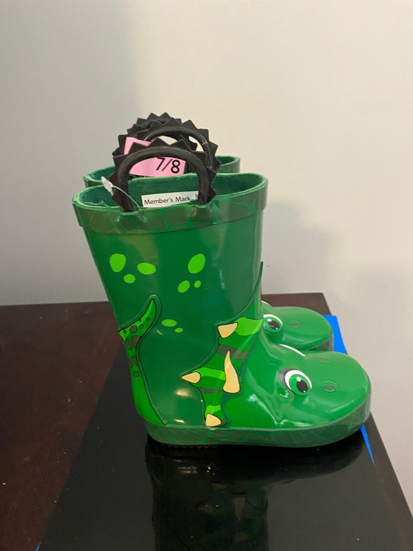 BRAND NEW TODDLER BOYS SIZE 7/8 MEMBER'S MARK RAIN BOOTS