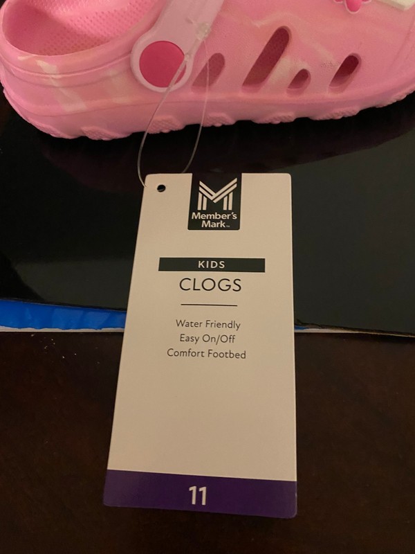 BRAND NEW TODDLER GIRL'S SIZE 11 MEMBER'S MARK CLOG SANDALS