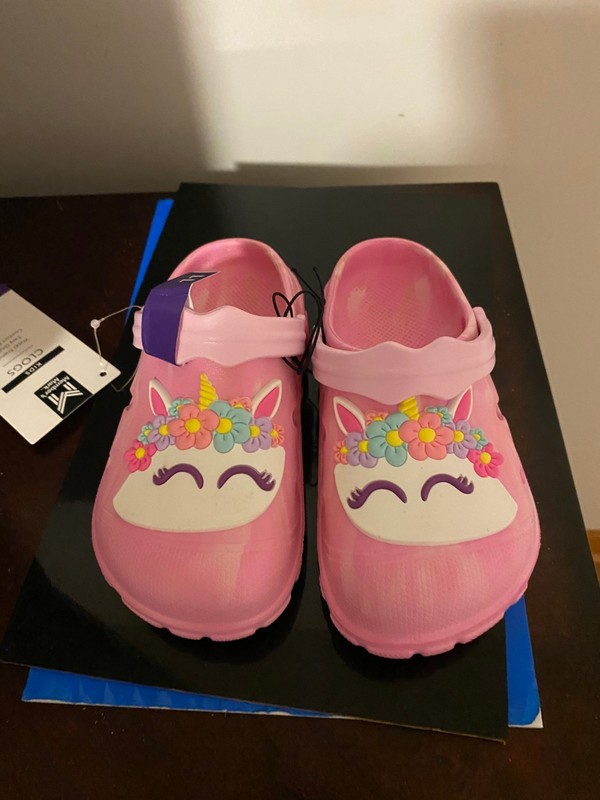 BRAND NEW TODDLER GIRL'S SIZE 11 MEMBER'S MARK CLOG SANDALS