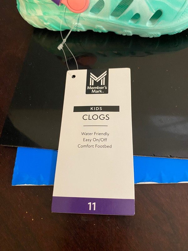 BRAND NEW TODDLER GIRL'S SIZE 11 MEMBER'S MARK CLOG SANDALS