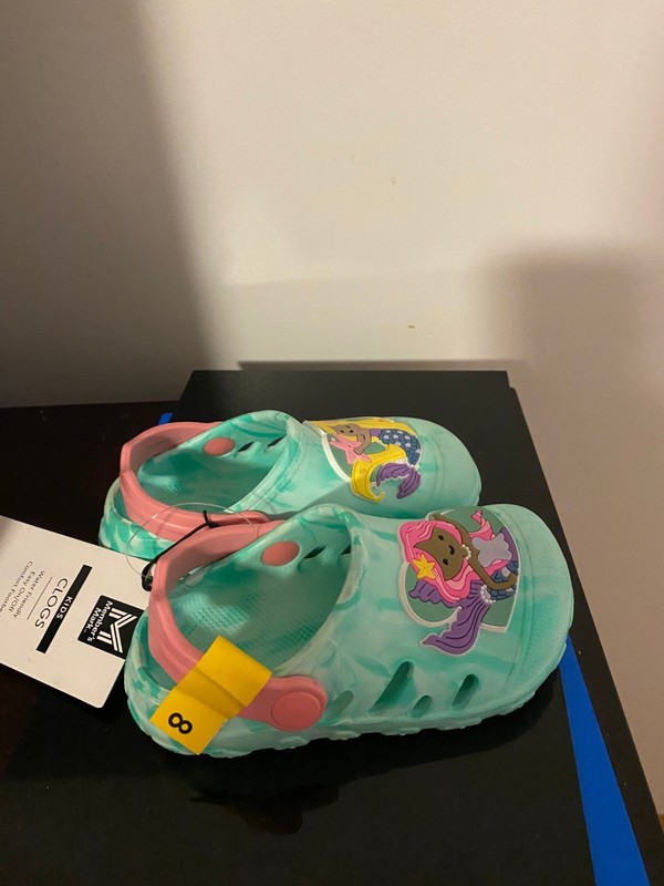 BRAND NEW TODDLER GIRL'S SIZE 8 MEMBER'S MARK CLOG SANDALS