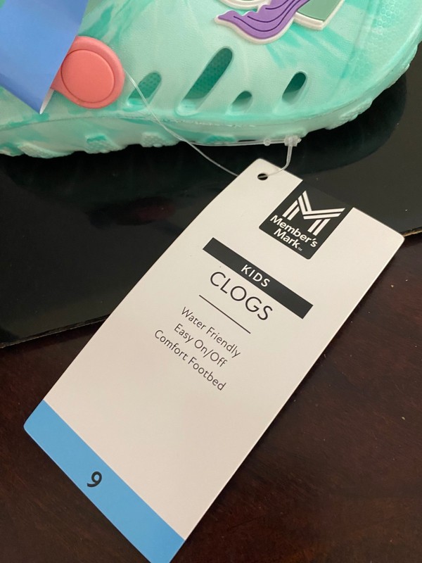 BRAND NEW TODDLER GIRL'S SIZE 9 MEMBER'S MARK CLOG SANDALS