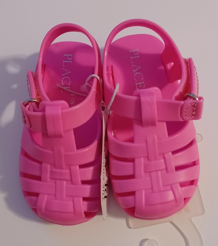 BRIGHT PINK BABY SANDALS