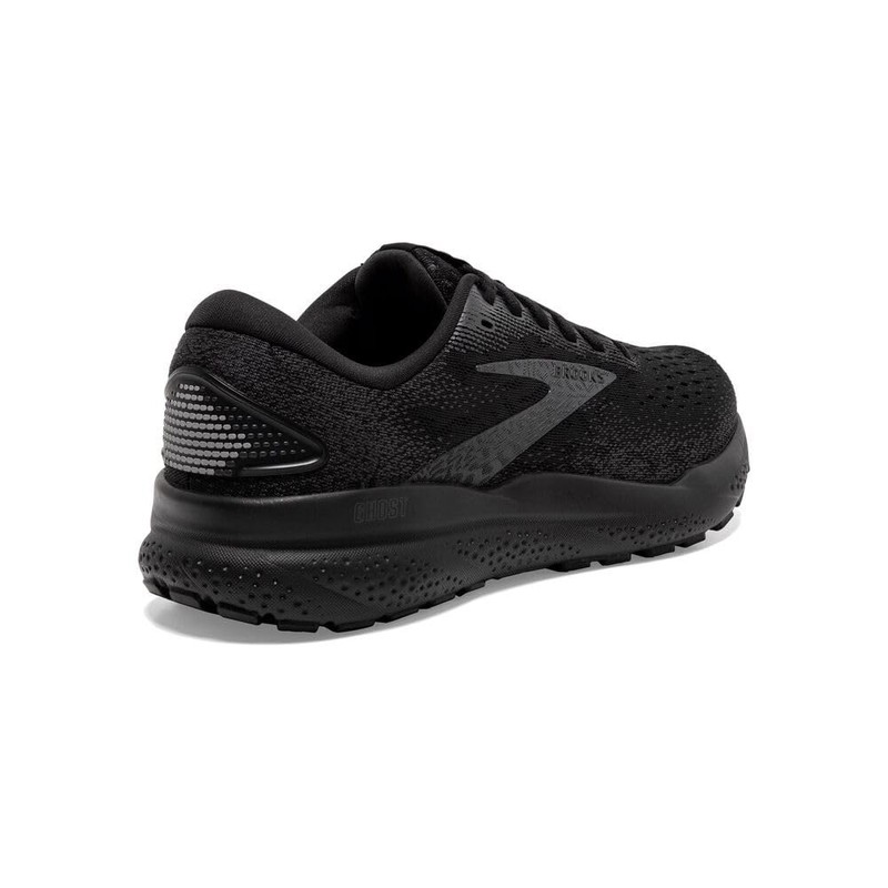 Brooks Men’s Ghost 16 Neutral Running Shoe - Black/Black/Ebony - 10 Medium
