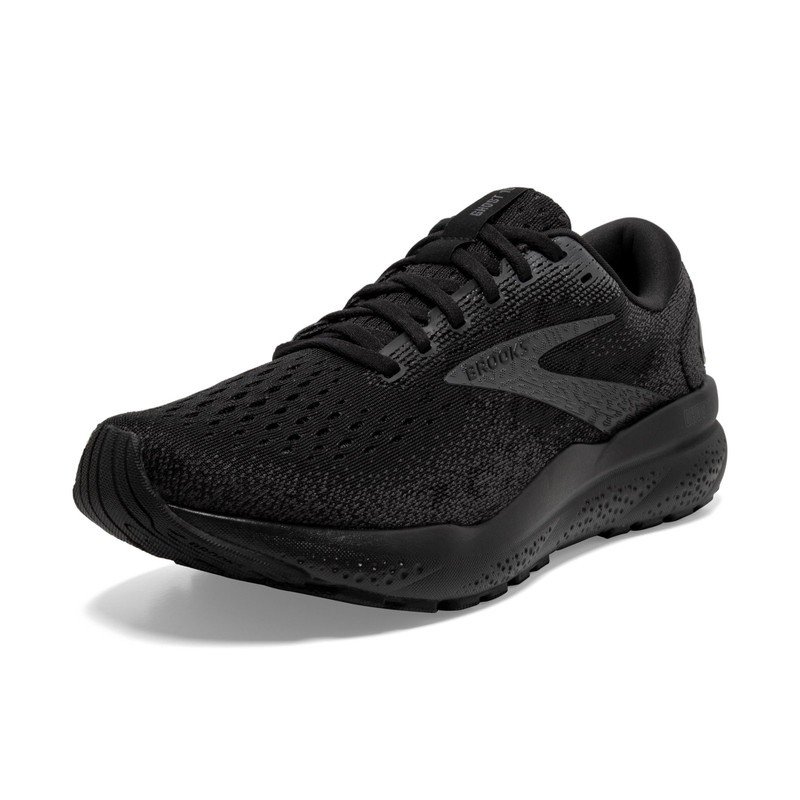 Brooks Men’s Ghost 16 Neutral Running Shoe - Black/Black/Ebony - 10 Medium