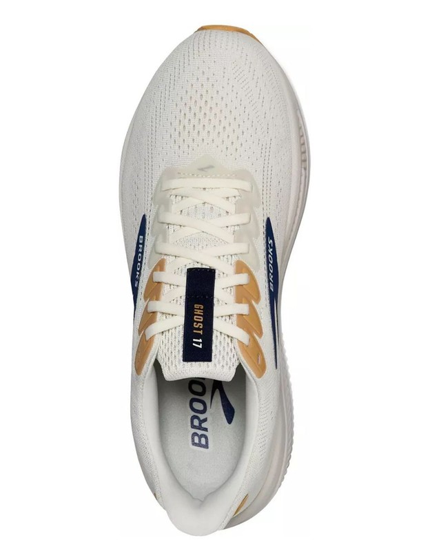 Brooks Men's Ghost 17 Running Shoes Coconut/Moonbeam/Blue- Size 10