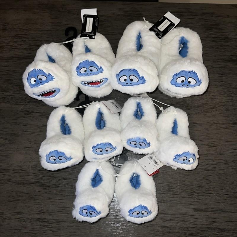 BUMBLE Abominable Snowman Baby Toddler Slippers Rudolf White NWT Multiple Sizes