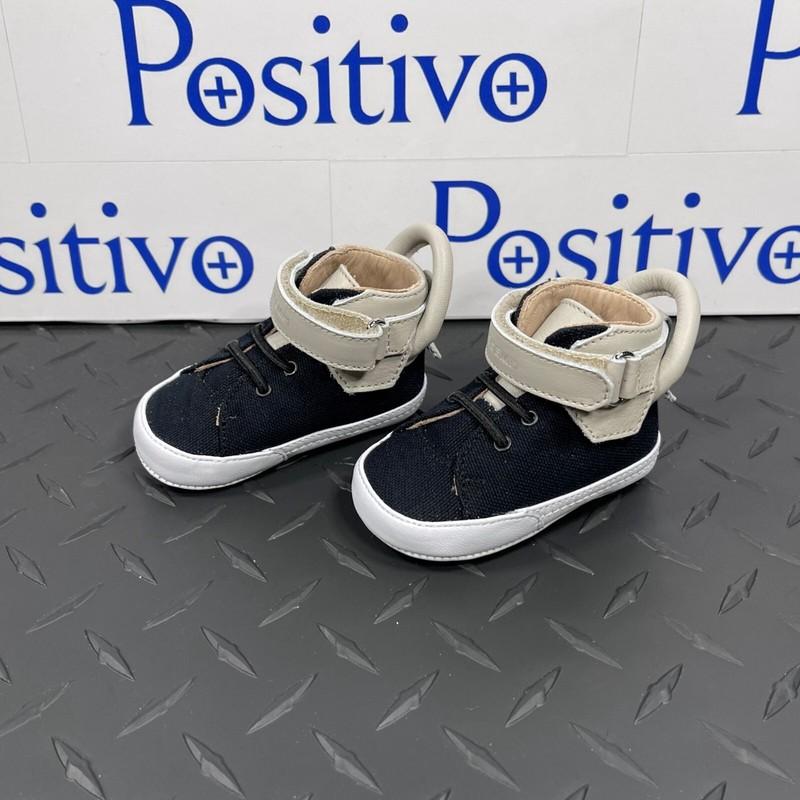 Buscemi 100MM Baby Canvas Black/Off White Sneakers US 4 EU 19 New