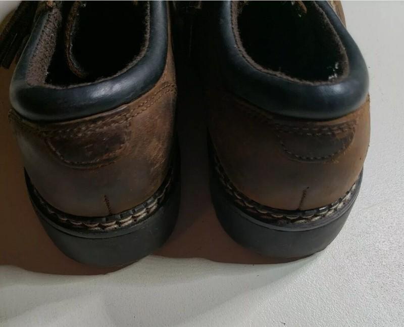 BUSTER BROWN Size 11.5 Youth Leather Brown Lace Up Kids Boots Ankle Shoes