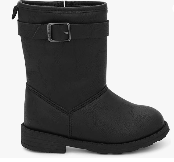 Carter's Black High Shaft Girl's Casual Fashion Boot Zip-Up Toddler Sz 9
