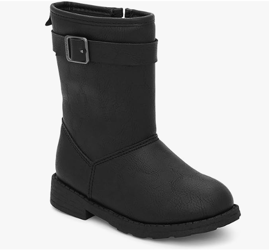 Carter's Black High Shaft Girl's Casual Fashion Boot Zip-Up Toddler Sz 9