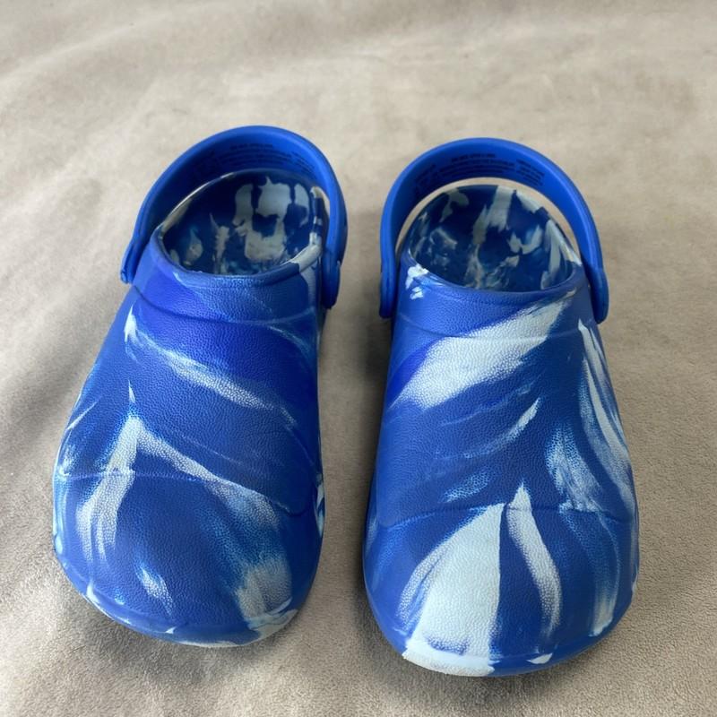 Carter's Boy's Easy On Tie-Dye Light-Up Rubber Clogs AN3 Blue Size 10M