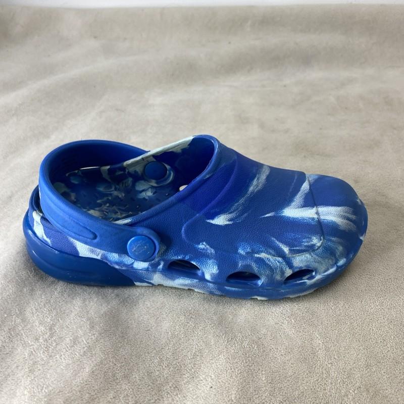 Carter's Boy's Easy On Tie-Dye Light-Up Rubber Clogs AN3 Blue Size 10M