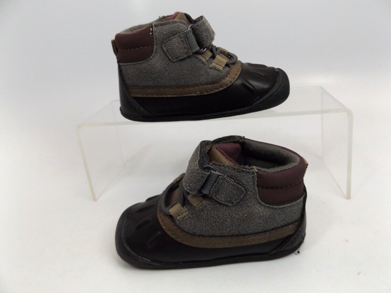 Carter's Every Step Jonah Dark Gray DUCK Shoes Stage Walk Toddler Size 3.0 Baby